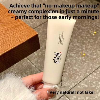 Korean Rice Extract Cream Spf50+ Hydrate Moisturizing Improve Dullness Even Out Brighten Skin Tone Last Light-feeling Concealer