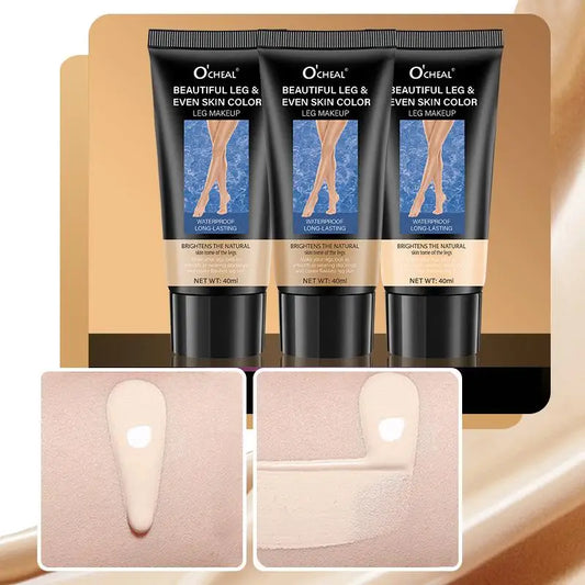 [MA]1Pc Waterproof Leg Makeup Lotion - Even Skin Tone Body Foundation For Tattoo Cover Up Lasting Body Tanning Solution