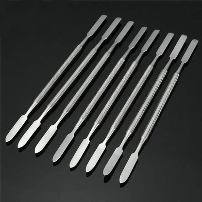 5/10Pcs Stainless Steel Mixing Spatula Tool Spatuler Rod Dental Nail Art Makeup Foundation Eyeshadow Mixing Stick Color Tools
