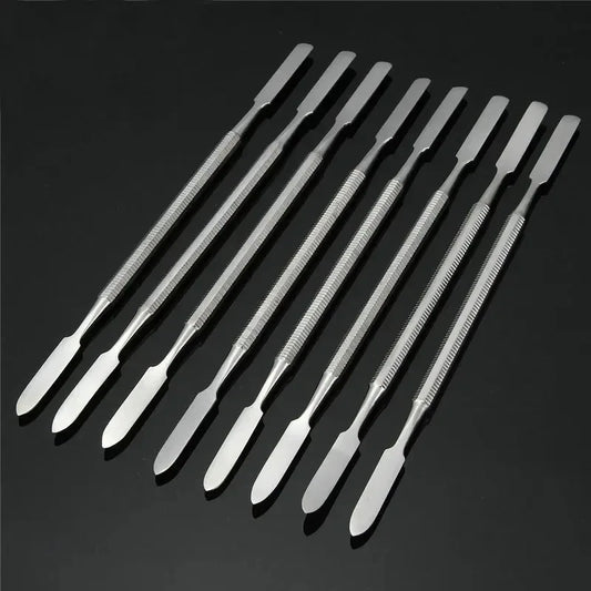 5/10Pcs Stainless Steel Mixing Spatula Tool Spatuler Rod Dental Nail Art Makeup Foundation Eyeshadow Mixing Stick Color Tools