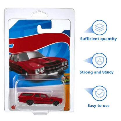 Clear Plastic Car Toy Display Case Hotwheels Protective Shell Boulevard Team Transport Model Card Storage Display Box Showcase