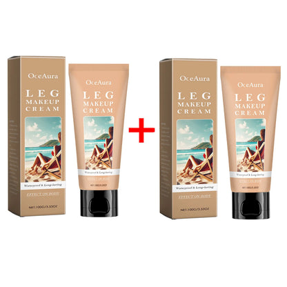 Leg Makeup Body Lotion Long-Lasting Waterproof Anti-Transfer Concealer Even Skin Tone Wheat Tan Brown Liquid Bronze Foundation