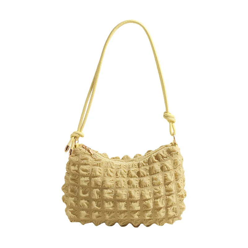 Fashion Vintage Women Subaxillary Bag Texture Shoulder Crossbody Bags Retro Female Shopping Underarm Handbag Totes