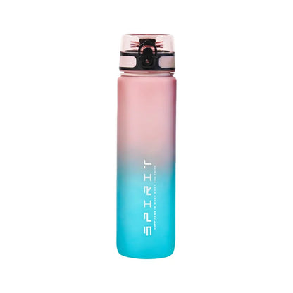 1 Liter Large Capacity Sports Water Bottle Gradient Color Plastic Cup Drink items Outdoor Beach Travel Portable Gym Fitness Jugs