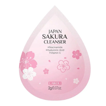 Sakura Skin Care Set Face Cream Serum Toner Facial Cleanser Sunscreen Eye Cream Face Skin Care Set Product Gift Daily Skin Care