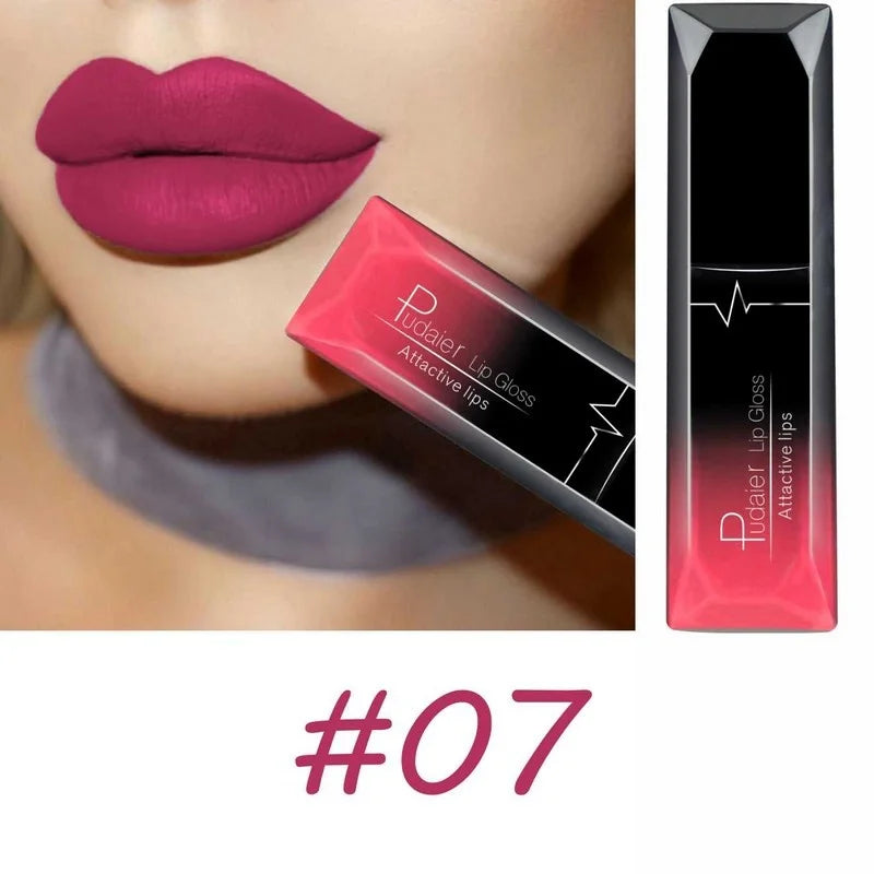 Matte Liquid Lipstick 17 Colors, Long Lasting Lip Gloss, Velvet Lip Cream, High Pigment, Non-Stick Cup, Sexy Finish