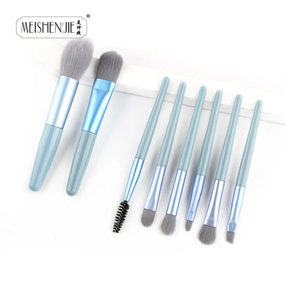 MEISHENJIE 5/8 PCS Makeup Brushes Set Eye Shadow Foundation Women Cosmetic Brush Eyeshadow Blush Beauty Soft Make up Tools Brush