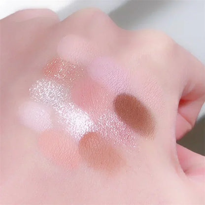 12 Colors Pink Eyeshadow Palette Natural Cool Tone Low Saturation Matte Eye Shadow Pallet Brown Korean Makeup Cosmetic New