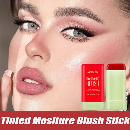 Creamy Blush Makeup Multi Stick For Eyes Lips & Cheeks Rouge Moist Pink High Color Rendering Tint Blusher Brightening Skin Tone