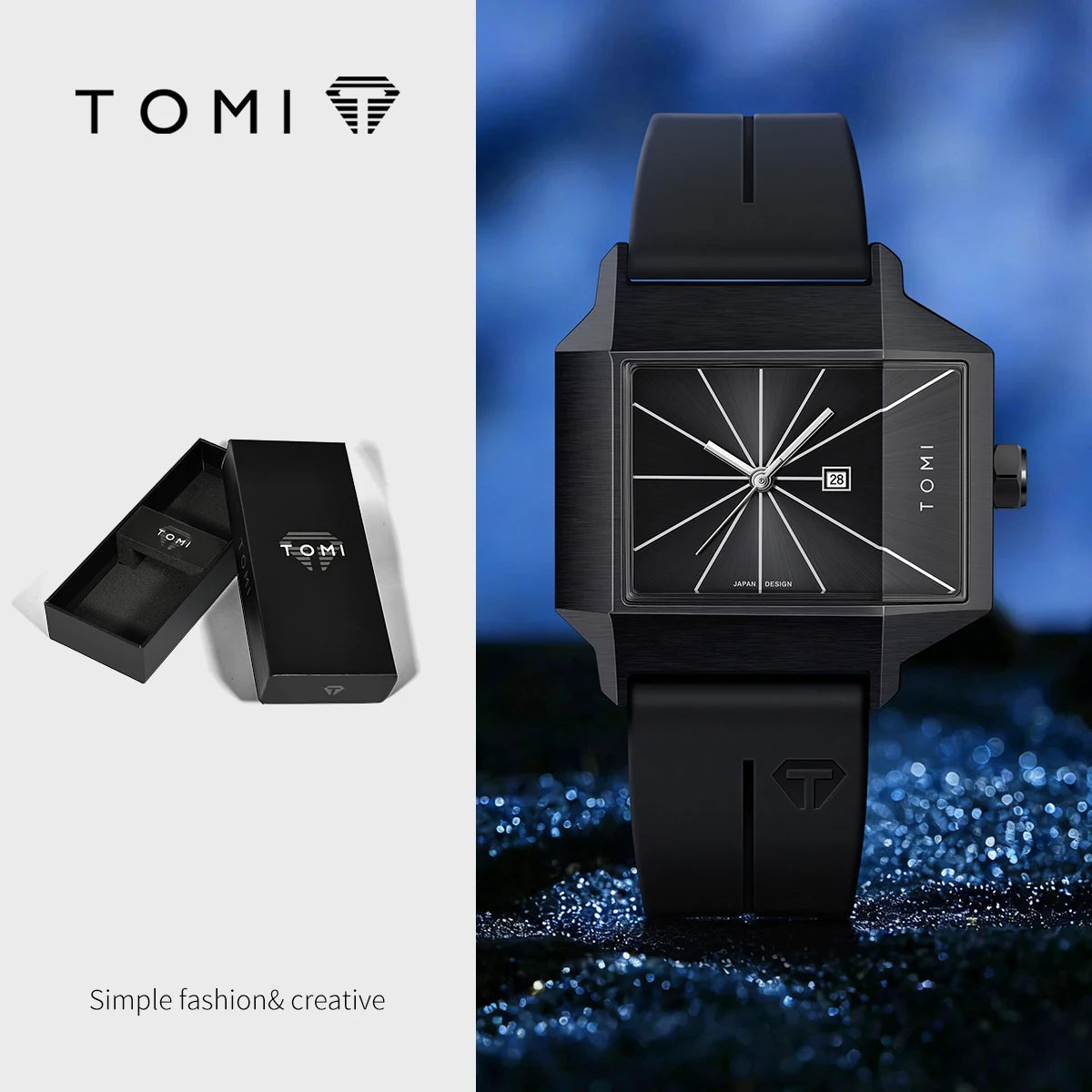 Simple men's watch new calendar quartz business fashionable wristwatch men's gift