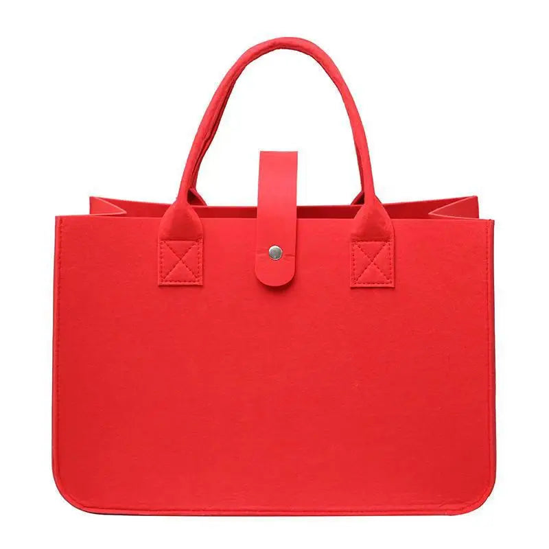New Fashion Women Bag Felt Cloth HandBag Female Large Capacity Totes Ladies Solid Color Travel Shopping Bags Purses bolso mujer