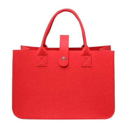 New Fashion Women Bag Felt Cloth HandBag Female Large Capacity Totes Ladies Solid Color Travel Shopping Bags Purses bolso mujer