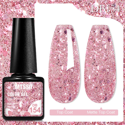 Mtssii 6ML Chocolate Color Gel Nail Polish Brown Semi Permanent UV Gel Autumn Winter Popular Soak Off Nail Art Gel Varnishes