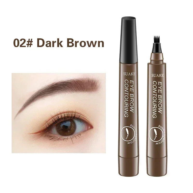 4 Point Eyebrow Pencil Makeup for women Waterproof Liquid Eyebrow Pen Makeup Eyebrow Pencil Microblade Cosmetics Durable