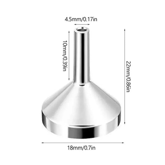 1/2/5Pcs Mini Metal Aluminum Funnel Kitchen Oil Liquid Funnel with Detachable Filter Wide Mouth  Funnel  for  Canning  Kitchen