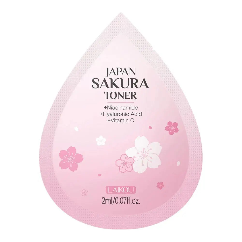 Sakura Skin Care Set Face Cream Serum Toner Facial Cleanser Sunscreen Eye Cream Face Skin Care Set Product Gift Daily Skin Care