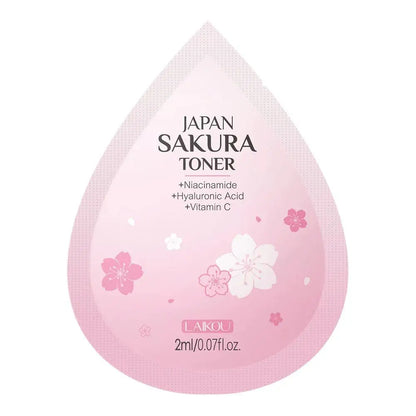 Sakura Skin Care Set Face Cream Serum Toner Facial Cleanser Sunscreen Eye Cream Face Skin Care Set Product Gift Daily Skin Care