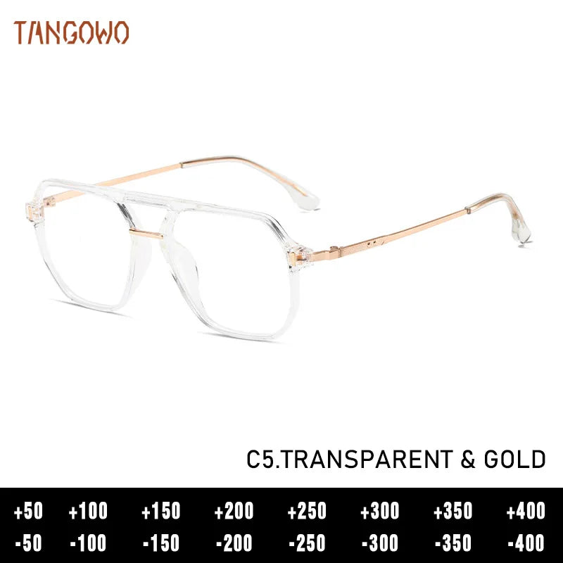 TANGOWO Prescription Glasses for Men Eye-glasses -1 Lunette Myopia Eyeglasses Photochromic Lenses Man Women's Eyepieces Eyewear