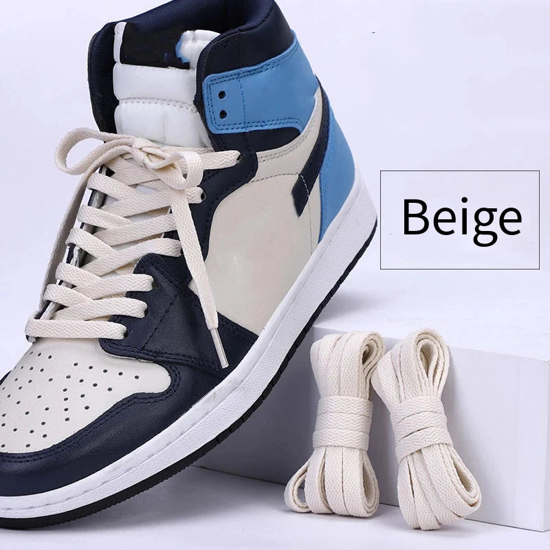 1 pair flat shoes Solid color shoelaces Canvas shoes sports and leisure shoelaces length 100/120/140/160/180cm Shoe accessories