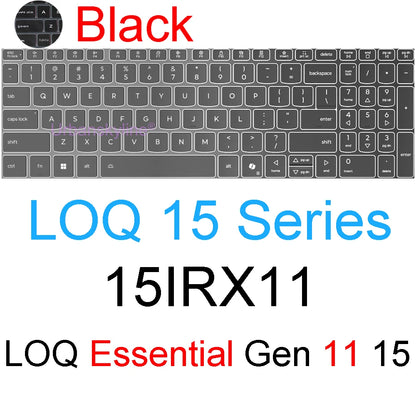 Keyboard Cover for Lenovo LOQ Gaming 15 16 17 15AHP10 15IRX10 17IRX10 15ARP9 15IAX9 15AHP9 11 Silicone Protector Skin Case 15.6