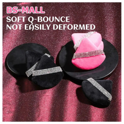 Diamond Triangle Powder Puff Face Makeup Tool Sponge Velvet Soft Smooth Facial Beauty Makeup Sponge Cosmetics Accessories
