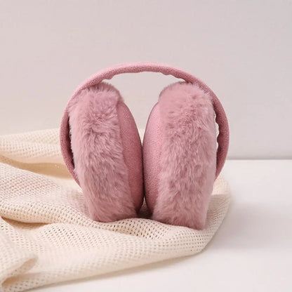 2024 Winter Women Earmuffs Folding Winter Warm Earmuffs Fashion Solid Color Earflap Outdoor Cold Plush Ear Warmer