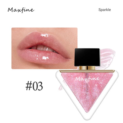 Dudu Lip Jelly Lip Gloss Pearl with Sparkling Glass Lipstick Water Light Film Forming Lip Gloss Lip Gloss Repairing Lip Patterns