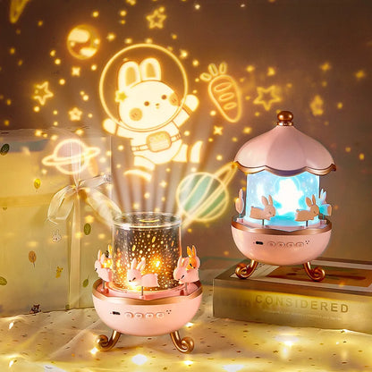 Galaxy Solar System Projector Nightlights 360°Rotating 12 Films Kids Star Night Light Projector for Bedroom Home Decoration lamp
