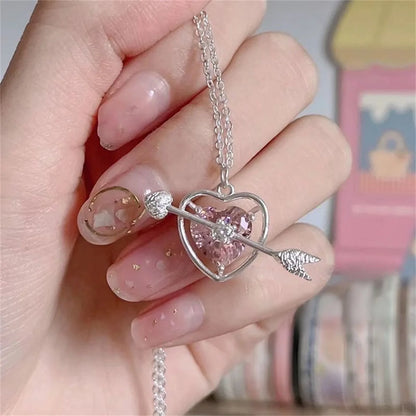 Shiny Zircon Star Necklace for Women Fairy Crystal Pendant Necklace Delicate Collar Chain Anniversary Jewelry Gift Accessories
