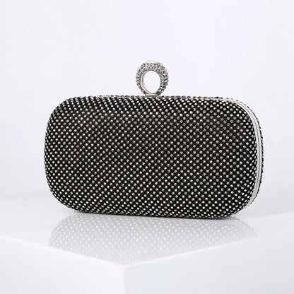 Gold Crossbody Bag Diamond Clutch Evening Purse for Women Designer Luxury Handbags 2023 Trending Brand Shoulder Female Bag