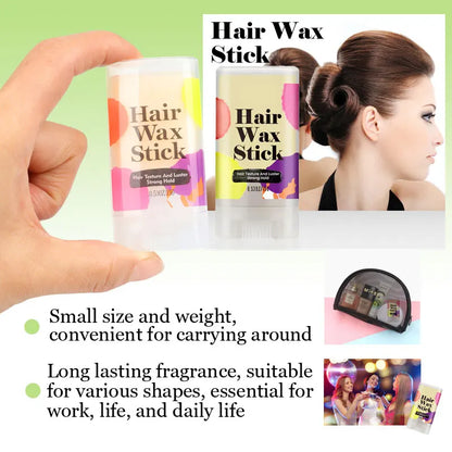 Hair Wax Stick For Laying Down Fly Always 1Pcs 15G Hair Pomade Stick Long-Lasting Hair Styling Wax Stick Easy To Use Tiktok Hot