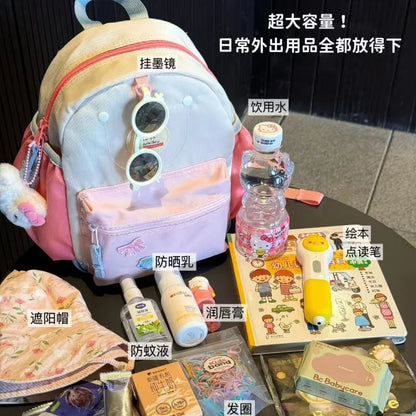 New Sanrio Backpack Kawaii Hello Kitty Fashion Handbag Cute Girl Cartoon Backpack Exquisite Holiday Gift