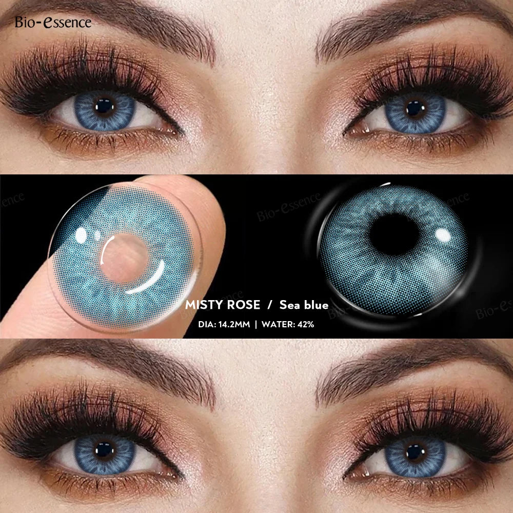 Bio-essense Contact Lenses for Eyes Natural Beauty Pupils  Eyes Lenses Korean Brown Contacts 2PCS 1Year Fashion Green Pupilentes