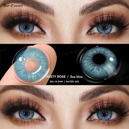 Bio-essense Contact Lenses for Eyes Natural Beauty Pupils  Eyes Lenses Korean Brown Contacts 2PCS 1Year Fashion Green Pupilentes