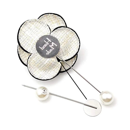20/100Pcs Silver Color Pearl Stainless Long Pin DIY Make Handmade Flower Brooch For Women Jewelry Accessories Findings Wholesale