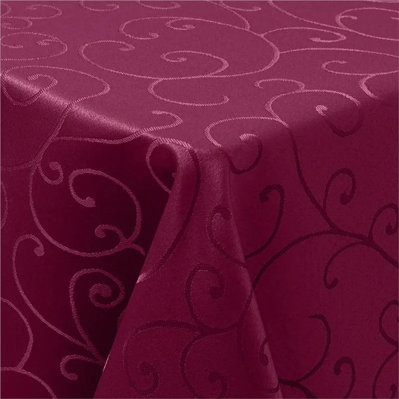 Homaxy Washable Rectangular Tablecloths Kitchen Resturant Easy Care Table Cloths Scratch-Resistant Polyester Damask Table Cloths