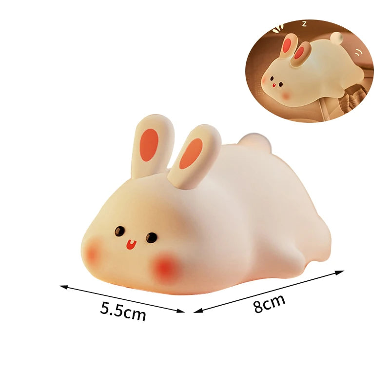 Mini Panda LED Lamp Easter Rabbit Panda Party Souvenirs Gifts Office DeskHome Decor Christmas New Year 2026 Gift Night Light