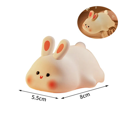 Mini Panda LED Lamp Easter Rabbit Panda Party Souvenirs Gifts Office DeskHome Decor Christmas New Year 2026 Gift Night Light