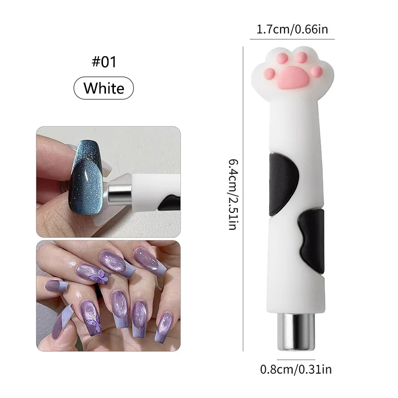 Double-Ended Magnet Rod for Cat UV Gel Varnish with Nails Art Decoration Fashion Nail Magnet Tools for Manicure Design Tools