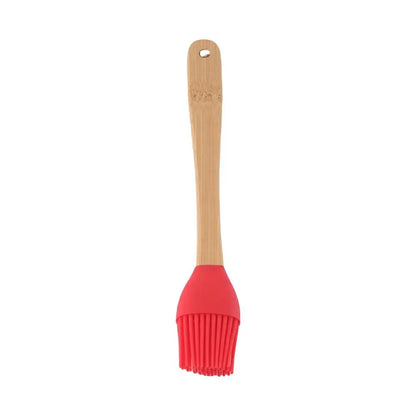 Pastry Heat Resistant Non-stick Silicone Kicthen Utensils Wooden Handle Brush Cake Scraper Baking Tools Spatula