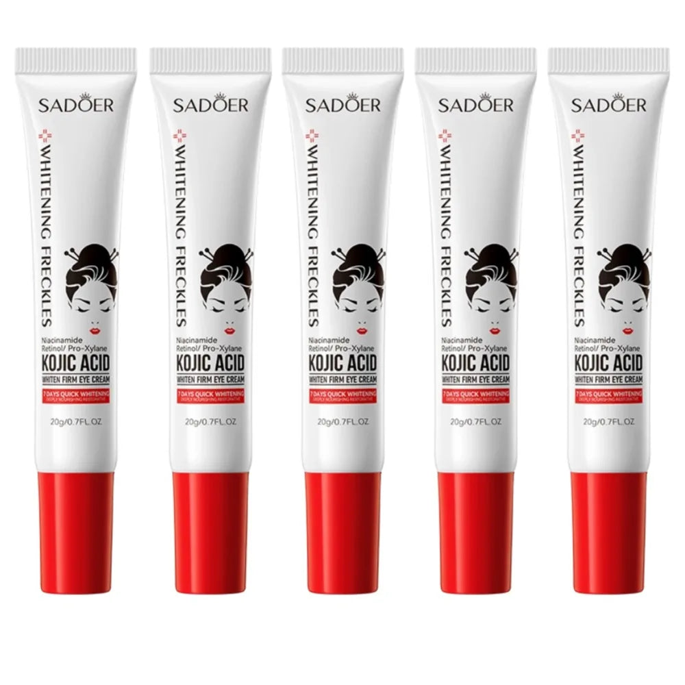 SADOER Kojic Acid Whitening Eye Cream Anti Dark Circles Remove Bags Moisturizing Firming Anti-aging Eye Beauty Skin Care