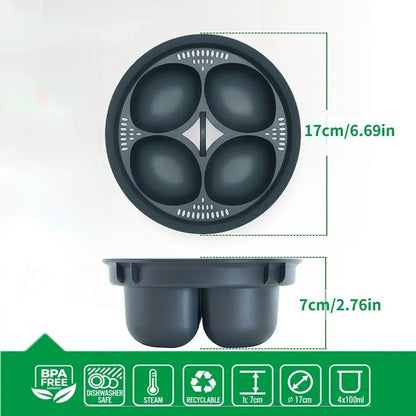 4/5/6 in1 Egg Boiler Thermomix TM5 TM6 TM31 Eggs Poachers Eggs Cooker Tool Eggs Steamer Mold Kitchen Baking Mould Cooking Utens