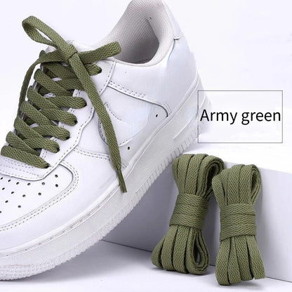 1 pair flat shoes Solid color shoelaces Canvas shoes sports and leisure shoelaces length 100/120/140/160/180cm Shoe accessories