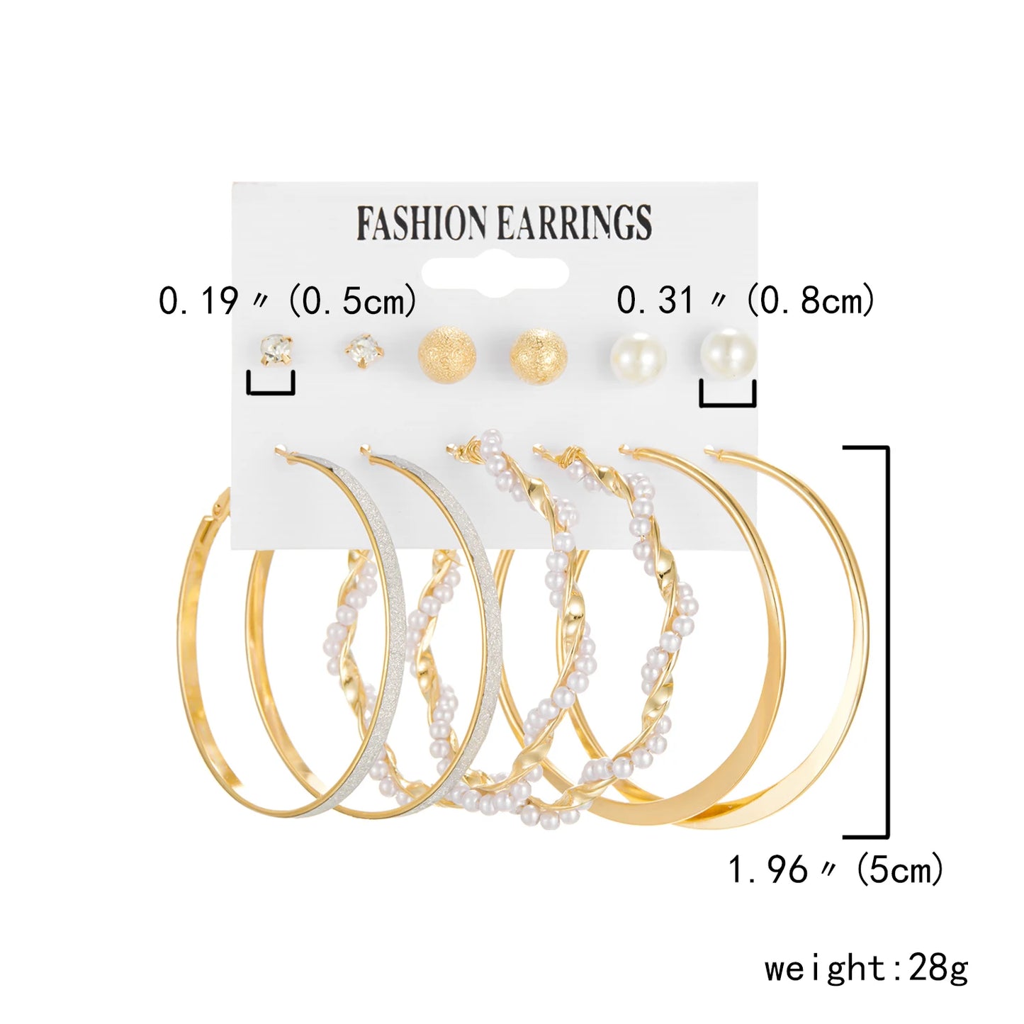 3-9 Pairs Heart Butterfly Drop Earrings Set Big Circle Piercings Earrings Jewelry for Women Imitation Pearl Hoop Cute Ear Buckle