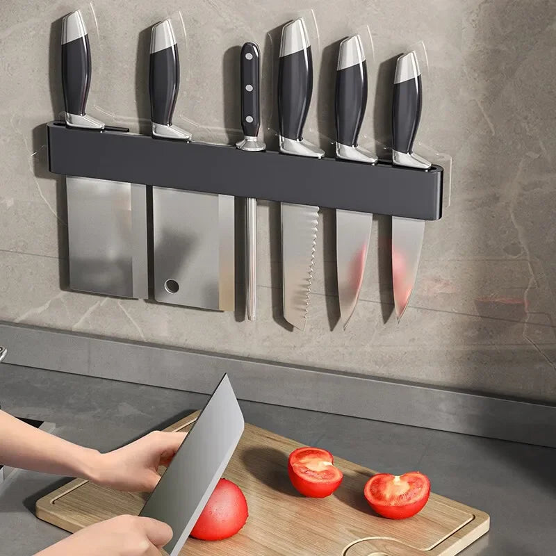 Kitchen Knife Organizer Wall Mounted Multifunctional Kitchen Knife Storage Rack Household Knife Storage Kitchen Storage Supplies