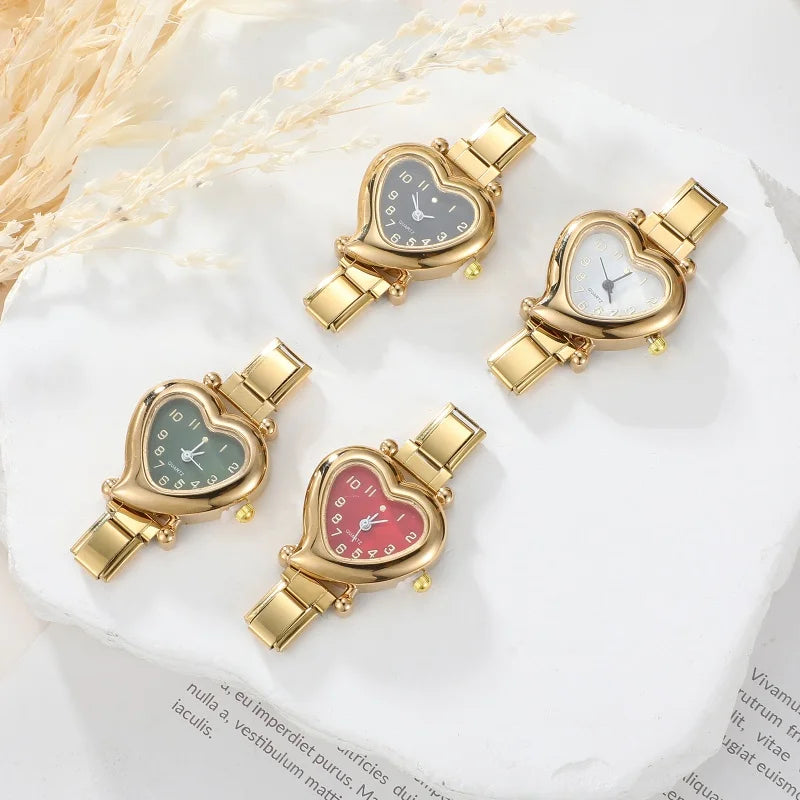 Fashion Women DIY 9mm Width Italian Elastic Charm Stainless Watch Bracelet Bangle For Party Friend Wife Birthday Jewelry Gifts
