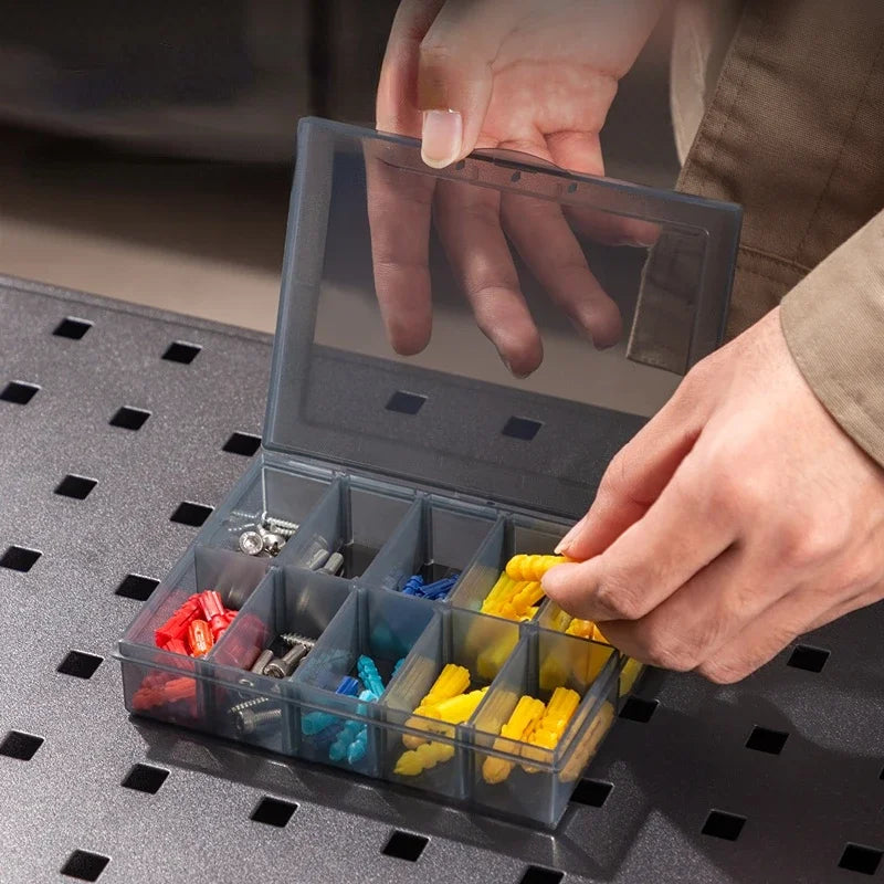 1Pcs 9-24 Grid Adjustable Tools Box Storage Plastic Storage Boxes for Jewellery Tool Parts Multifunction Tools Storage Organizer