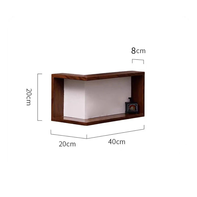 Creative 90 Degree Right Angled Wall Storage Rack Multifunctional Corner Storage Rack Suspended Living Room Home Decoration Rack