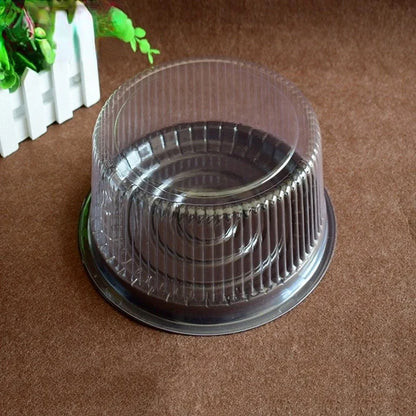 10pcs 8/6 Inch Transparent Cake Box Plastic Cake Boxes And Packaging Transparent Clear Cupcake Muffin Dome Holder Cases Wedding