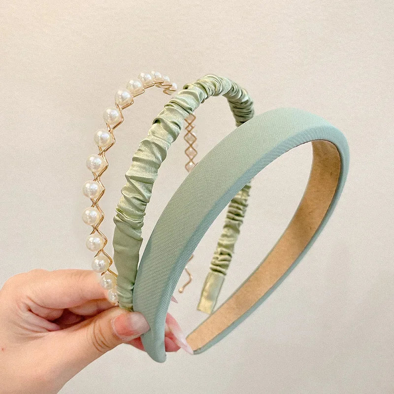 3pcs Set Fashion Girls Women Cloth Hair Bands Headdress Headband Girls Hairband Hair Hoop Female Hair Accessories Headwear